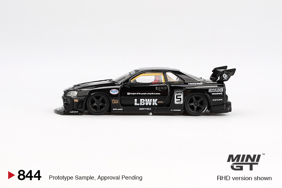 Nissan LB-ER34 Super Silhouette SKYLINE Black (Right-Hand Boxed