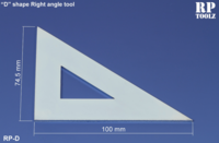 "D" shape right angle tool - Image 1