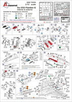 Sukhoi Su-35 - Interior & Exterior Photo-Etched Detailing Set (for Hasegawa kits)