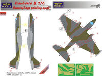 Canberra B(i).2/6 RAF Camouflage Painting Mask (For Airfix, AMP, A-Model, HiPM, MikroMir)