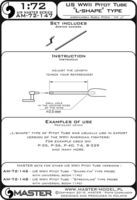 US WWII Pitot Tube - L shape type probe (1 pc) - use on export versions of US aircrafts (e.g. P-35, P-36, P-40, T-6, B-339) - Image 1