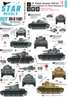 18. Panzer Division # 1. 1941-43. Pz II A-C and F, Tauch-Pz IV, Pz IV F / F2.