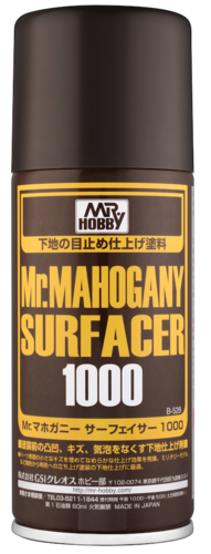 B-528 Mr.Mahogany Surfacer 1000 Dark Brown Spray - Image 1