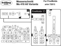 Me 410 all variants (for Fine Molds)