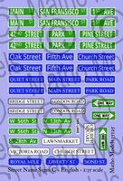 Street Name Signs C - English - Image 1