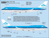 Boeing 747-400 - KLM Wide Blue Stripe