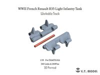 French WWII Light Infantry Tank Renault R35 - Workable Track (for Tamiya kits)