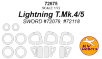 Lightning T.Mk.4/5 (SWORD #72079, #72118) + wheels masks - Image 1