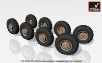 BTR-60 APC wheels w/ weighted tires K-58 - Image 1
