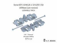 Soviet KV-1/2/85 and IS-1/2/3, ISU-152 - 650mm late version Workable Track