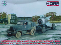 Hanomag SS100 LN and German Atomic bomb Innsbruck type type with transport carriage - Image 1