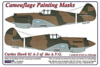 Camouflage painting masks Curtiss Hawk 81-A2 of China AF WWII