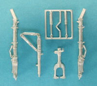 Kyushu J7W1 Shinden - Landing Gear (designed to be used with Zoukei Mura kits) - Image 1