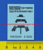 Focke-Wulf Fw-190A/F 3D Full colour Instrument Panel (for Hasegawa kits) - Image 1
