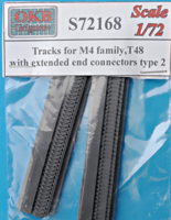 Tracks for M4 family, T48 with extended end connectors type 2