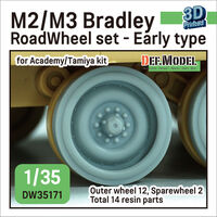M2/M3 Bradley RoadWheel Set - Early Type (For Academy/Tamiya Kit) - Image 1