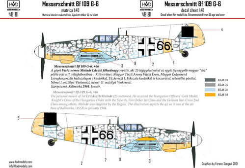 Messerschmitt Bf 109 G-6 "Erzsike" 66 - Image 1