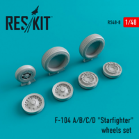 Lockheed F-104 A/B/C/D "Starfighter" wheels set - Image 1