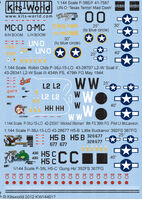 Lockheed P-38 E/F/J Lightning Decal Sheet