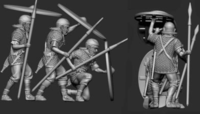 Roman shield wall Auxiliary Infantry spear