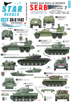 Tanks & AFVs in Bosnia # 7. Serbian M84, Hellcat, M36B2, M53/59 Praga, PT-76, BTR-50PK.