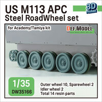 US M113 APC Steel RoadWheel Set (For Academy, Tamiya) - Image 1