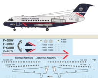Fokker 28-1000 - British Airways / TAT