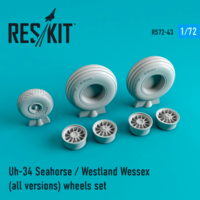 Uh-34 Seahorse / westland wessex  (all versions) wheels set - Image 1