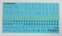 Stencils for P-38 Lightning