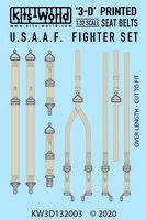 USAAF Fighter Seat Belt Set (P-51, P-47, P-40, P-38 and F4F)