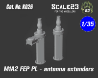 M1A1/A2 Abrams - antenna base extender - 2 pcs - Image 1