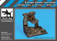 Europe street ruin base (95x60 mm)