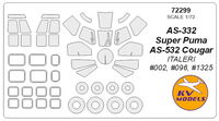 AS-332 Super Puma / AS-532 Cougar (ITALERI) + wheels masks