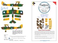 de Havilland DH.82a Tiger Moth - SEAC camouflage pattern paint masks (for Matchbox and Revell kits)