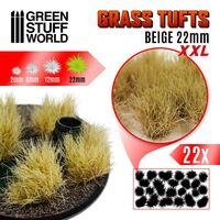 Grass tufts 22mm XXL - Beige